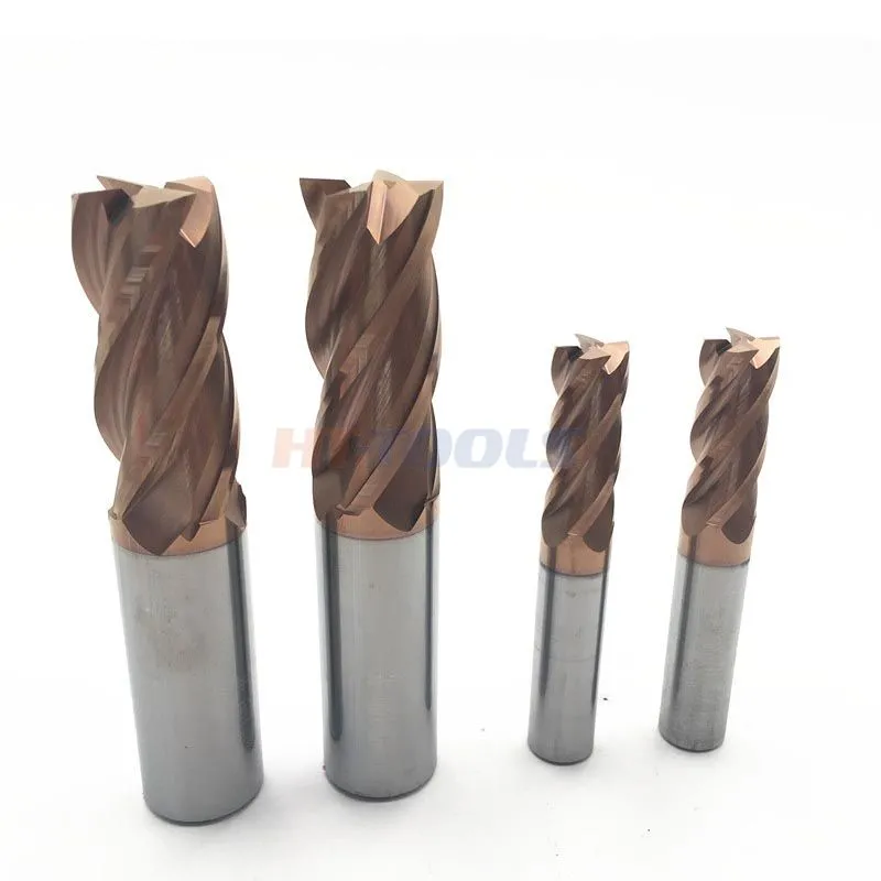 4 flutes end mills