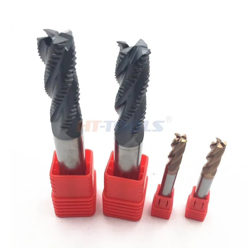 4 flutes end mills