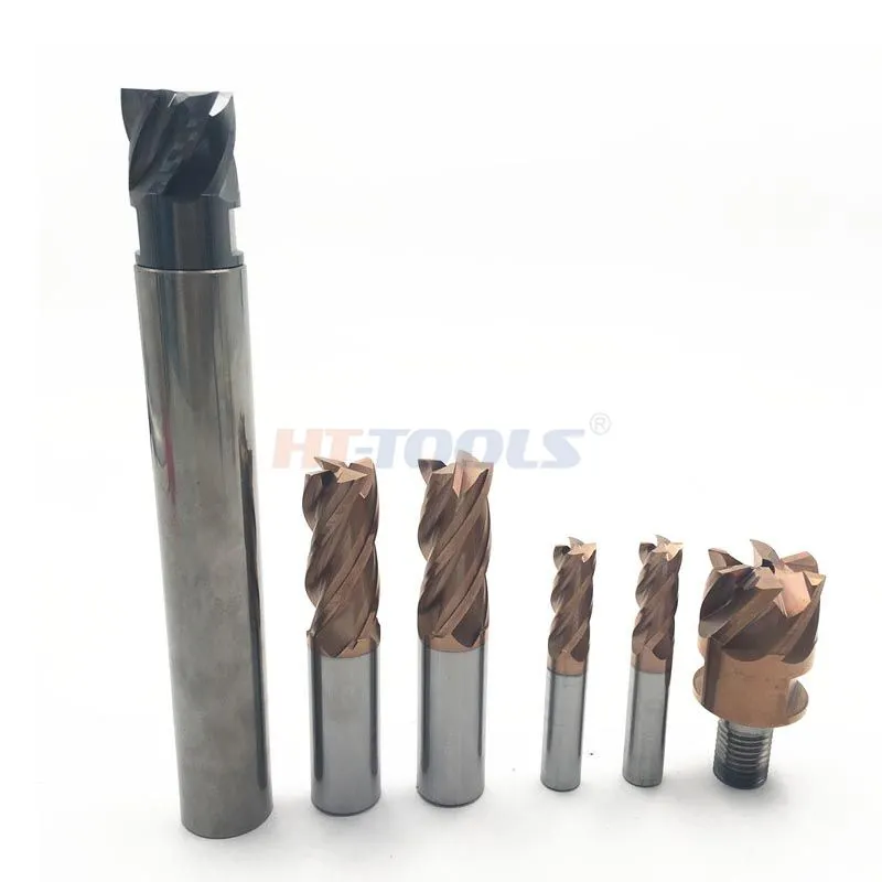 4 flutes end mills