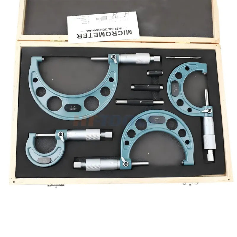 Micrômetro externo Conjunto de carboneto Micômetro Micrômetro Gão métrico