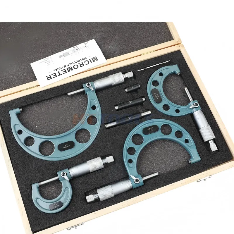 Micrômetro externo Conjunto de carboneto Micômetro Micrômetro Gão métrico